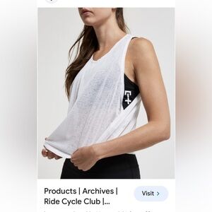 Cnew 2pc ride cycle club apparel tank and sports bra Small 0699 #3👠